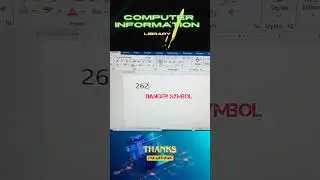 Danger Symbol in Microsoft word | Ms word symbol shorts