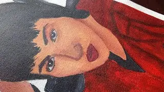 Tokyo | money Heist | Acrylic Painting #moneyheist