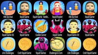 456 Survival,Squid Game,Squid Roysle,Squid Game 3D,Cookie Carver,Life Challenges,Craft Squid Game ..