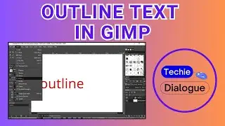 How to Outline Text in GIMP