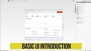 Solidworks 2020 Basic user interface and tools for beginners tutorial