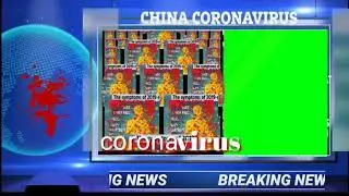 coronavirus green screen effect news breaking background effect