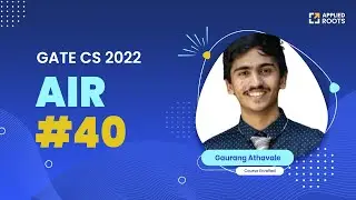 Gaurang Athavale - GATE CS 2022 AIR-40| Course Enrolled | GATE APPLIED ROOTS | Mentor- Mr. Subba Rao