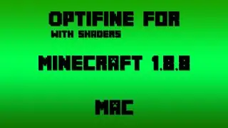 How to Install OptiFine with Shaders for Minecraft 1.8.8 [Mac]