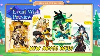 JUST IN!, LATEST 5.5-5.8 BANNER LINEUP, KOKOMI RERUN+NEW ABYSS CHANGES IN 5.5 -Genshin impact