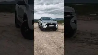 Volkswagen Amarok V6 splashing in the mud. 