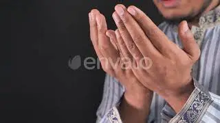 Muslim Man Praying During Ramadan, Close Up | Stock Footage - Envato elements