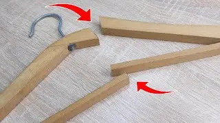 I cut the hanger into two parts and was stunned what happened