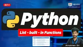 Mastering Python Lists: A Deep Dive into Built-in Functions |  OJD Computer Education