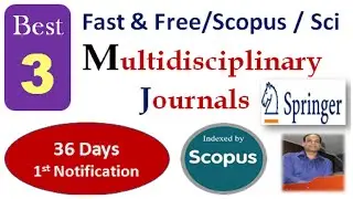 Best Scopus and Sci Journals | Springer and ACM Journals | Multidisciplinary Journals