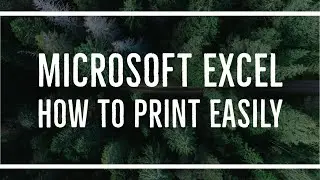 MS Excel - How to Print in Excel Easily