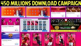 450 Million Download Campaign || Free Rewards &, Iconic || Pes 2021 Mobile