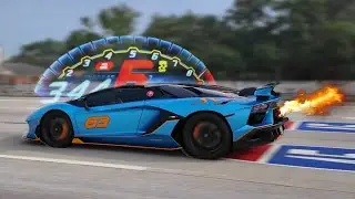 Watch this straight-piped V12 shoot flames