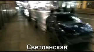 В центре Владивостока водитель на Subaru столкнулся с фонарным столбом