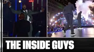 Shaq ALMOST Ate It During the Halftime Break 🤣 | NBA on TNT
