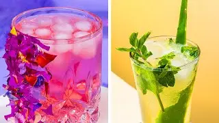 Fresh and floral spring cocktails! 🌸🍹