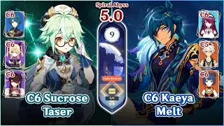 【Genshin Impact】NEW Spiral Abyss 5.0 Floor 9 - Taser & Melt Team | Full Stars⭐