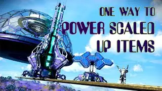 One way to connect scaled up objects to power in No Man's Sky #nomansky