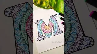 Alphabet M mandala art 🥭✨✨ 