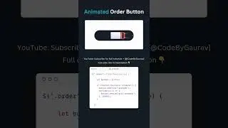 🔥 Create an Animated Order Button Using HTML & CSS 