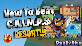 How To Beat Resort Chimps Easily! - Bloons Tower Defense 6 Guide