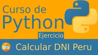 Ejercicios Básicos Python 🐍 - Cálculo del dígito de control del DNI  de Peru, validar DNI de Peru