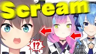 Natsuiro Matsuri screams in collaboration with suisei and towa【Hololive/Eng sub】