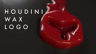 Pouring Wax Logo in Houdini -Tutorial #houdini #learnhoudini