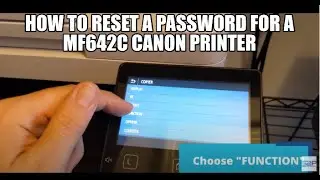 How to Reset a password for a MF642C Canon printer | Canon Service Mode