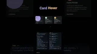 CSS card Hover Animation 
