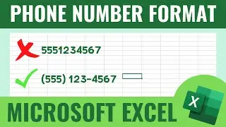 CUSTOM FORMATTING OF PHONE NUMBERS IN MICROSOFT EXCEL