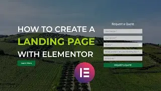 How to Create a Landing Page With Elementor