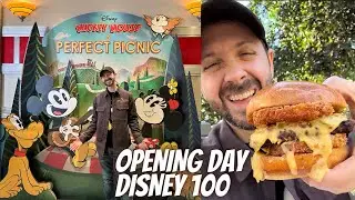 Opening Day of Disney100, Mickey & Minnie's Runaway Railway, and New Best Disneyland Burger?!