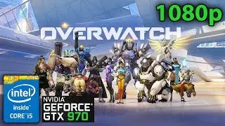 Overwatch | GTX 970 - i5 4690K - 1080p 100fps AVG Gameplay (Epic)