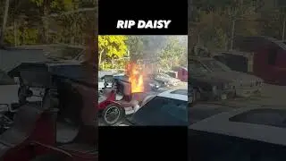 Our first Tesla Battery Fire #daisy #fire #battery #tesla