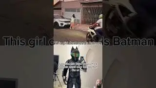 A man riding a motorcycle pulls up in front of his house, and a lady smashes her phone #shorts #wow