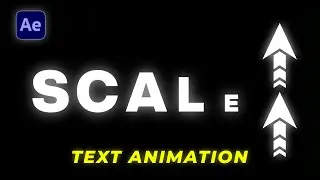 How to Make Scale Text Animation in After Effects  | Text Animation Tutorial in Hindi