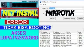 Tutorial Instal ulang Mikrotik error, tidak bisa booting NO Detect winbox