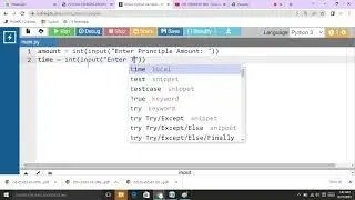 PYTHON PROGRAM TO CALCULATE SIMPLE INTEREST