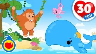 A Baleia 🐳 💦 | 30 minutos de Música Infantil | Um Herói do Coração ❤️