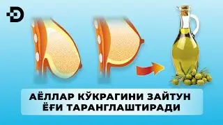 AYOLLAR KO`KRAGINI ( ZAYTUN YOG`I ) TARANGLASHTIRADI...