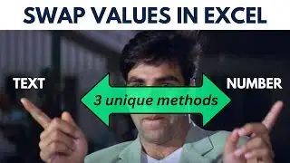 Advance Excel : Swap values in Excel with advance excel functions 🔥🔥