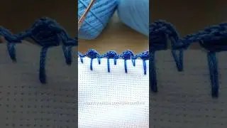 УХ💙 Красивая обвязка края крючком. И так просто!!!