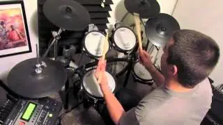 Rock Drum Lesson The Beatles Come Together part 1