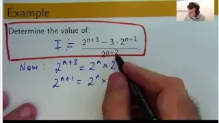 How to use index laws to simplify math: Dr Chris Tisdell Live Stream