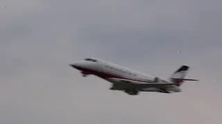 Gulfstream G200 Take Off at Hickory Regional Airport  (5-24-18)