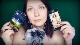 АСМР Гадание на отношения💞ASMR расклад Таро🃏Шепот, тасую карты Манара, Черные коты
