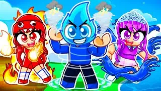 Having an ELEMENTAL ANIME FAMILY WITH FANGIRLS  in Roblox!
