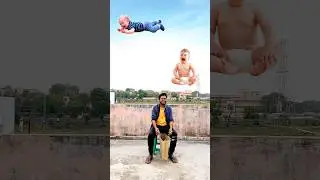 Flying Crying babies catching vs Dame tu cosita alien & frog vs cute boudi- Funny 😄vfx magic video