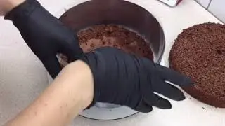 Сборка и декор торта. Черничный торт.